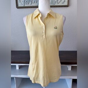 Magnolia Lane Collection Sleeveless Polo Golf Masters Top Pima Size M